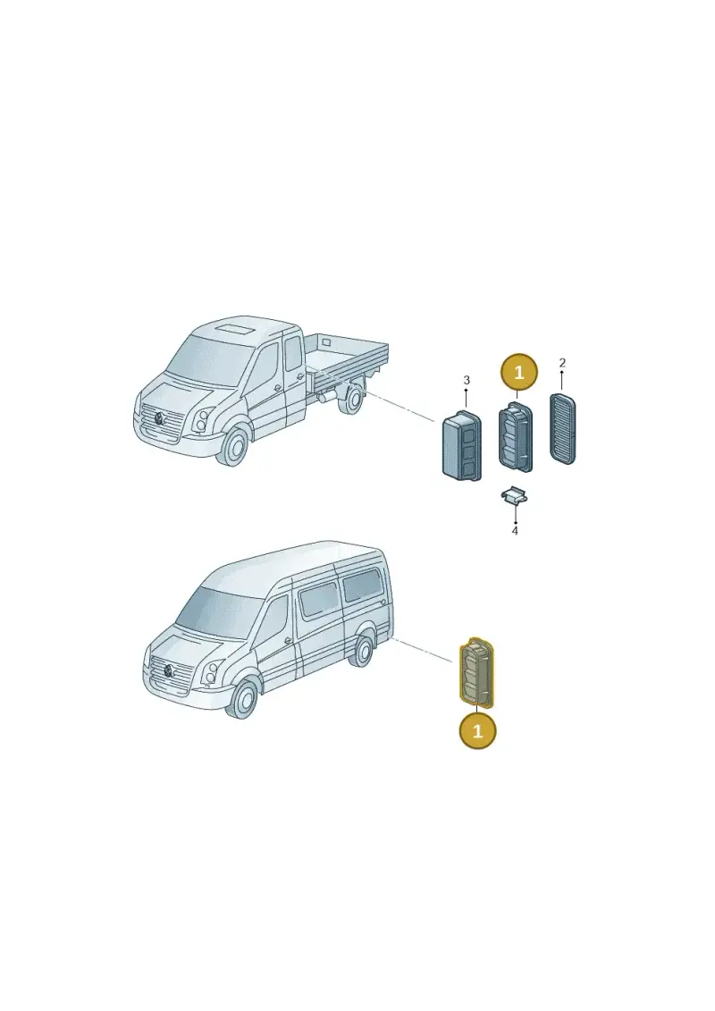 2D0819431 — Volkswagen Crafter 35 panel (2011-2016) diagram 483819050, position 1