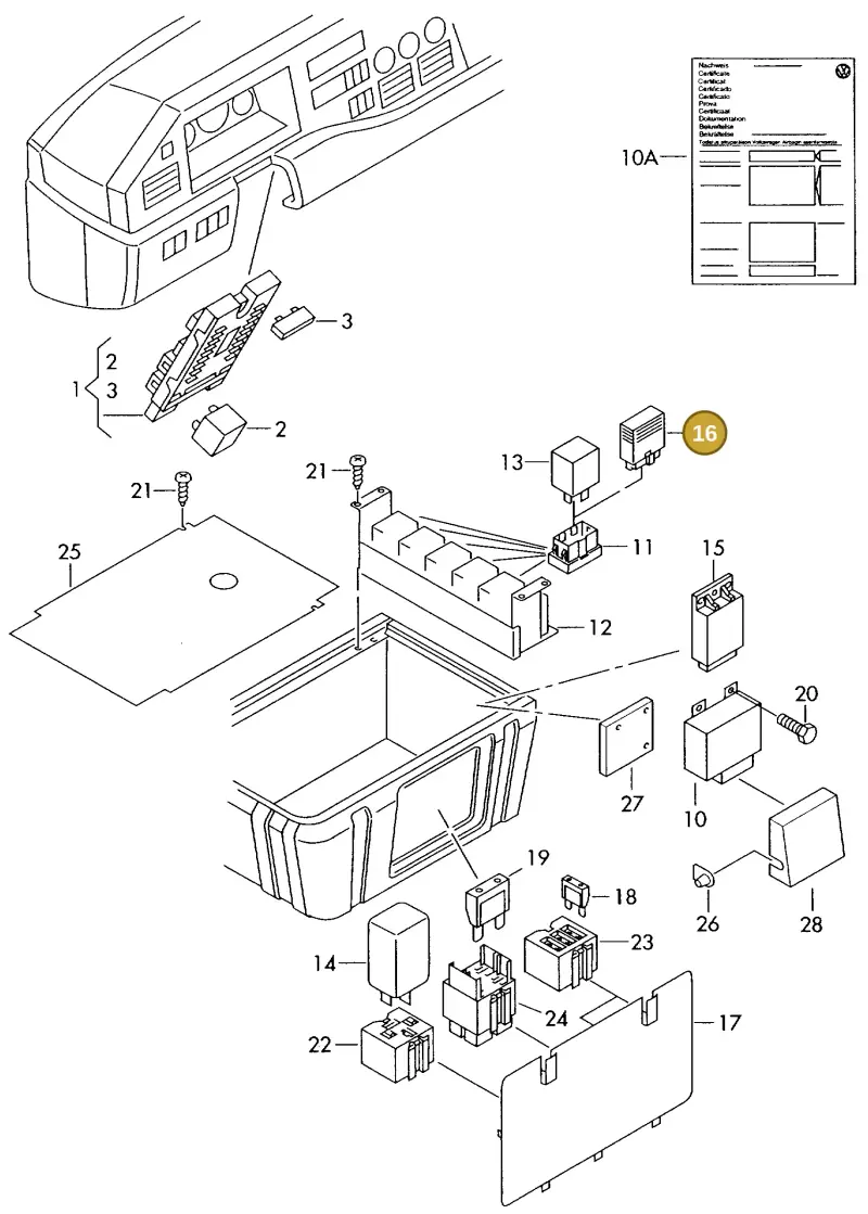 2D0953231B — Volkswagen LT, LT 4X4 (2003-2006) diagram 176937250, position 16