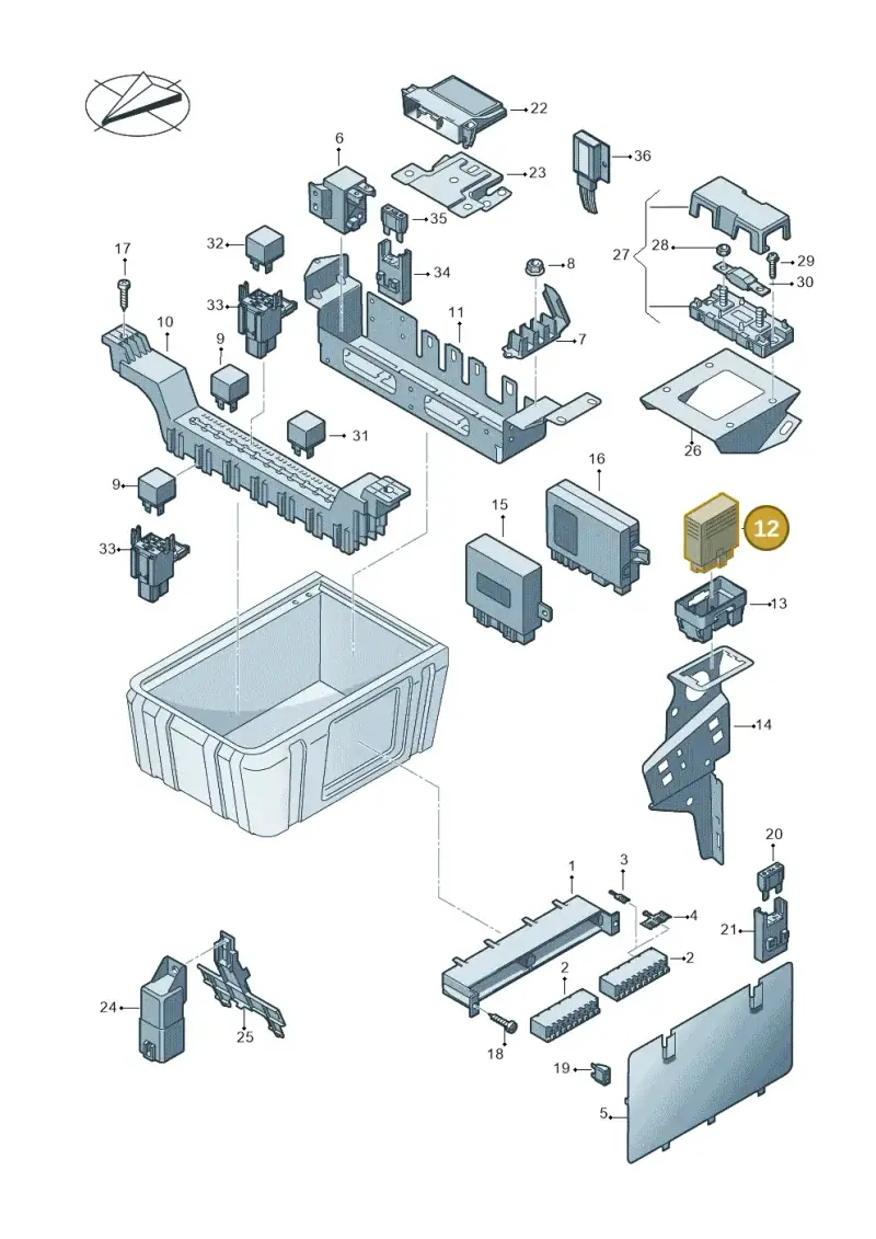 2D0953231B — Volkswagen Crafter 35 panel (2011-2016) diagram 722000010, position 12