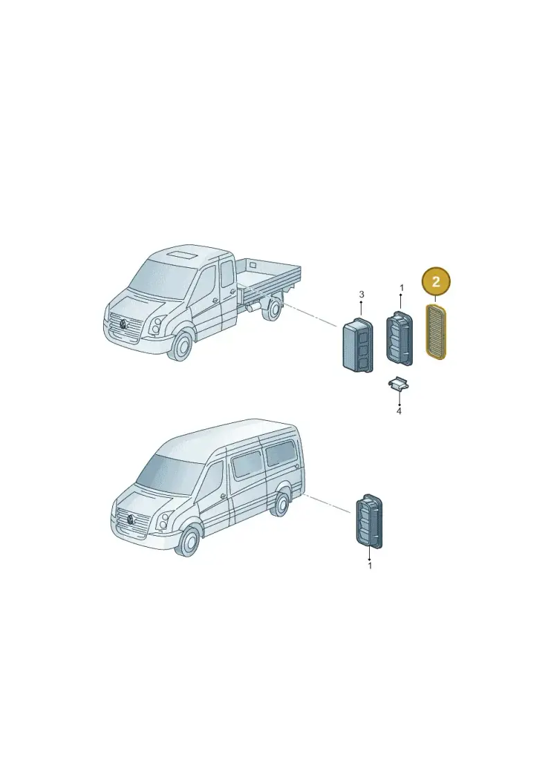 2D3819066 — Volkswagen Crafter 35 panel (2011-2016) diagram 483819050, position 2