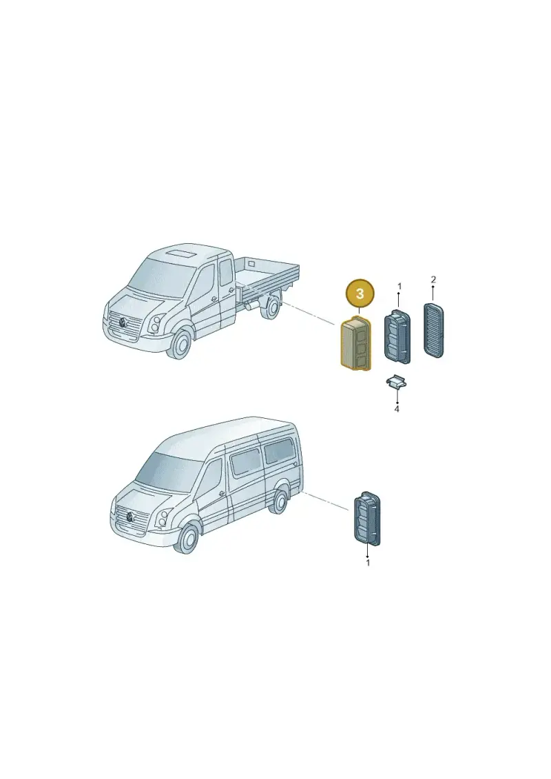 2D3819467 — Volkswagen Crafter 35 panel (2011-2016) diagram 483819050, position 3