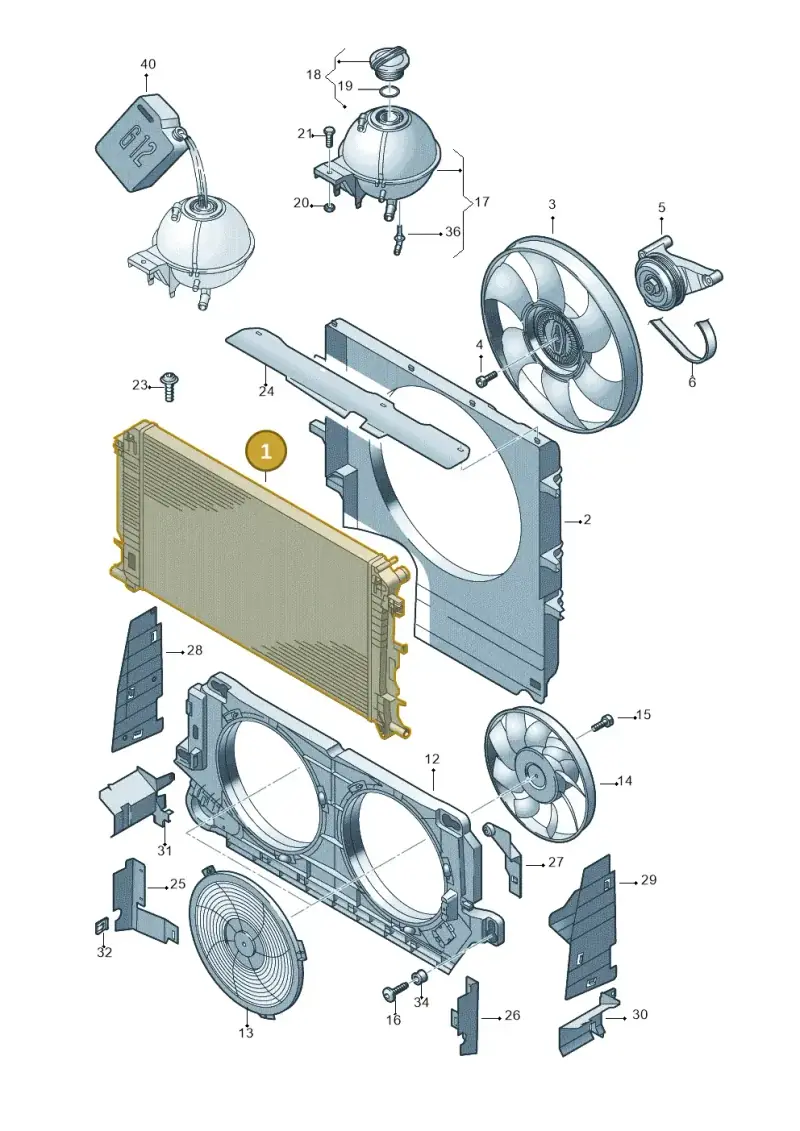2E0121253A — Volkswagen Crafter 35 panel (2011-2016) diagram 722121750, position 1