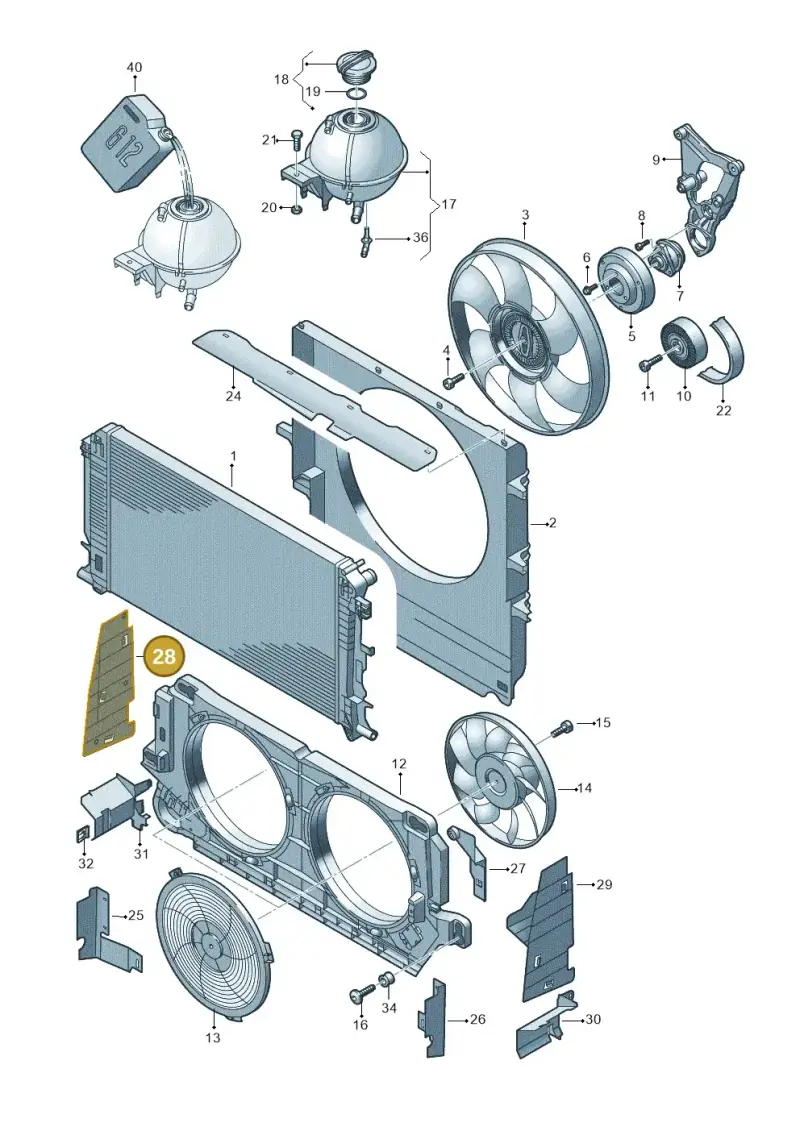 2E0121284 — Volkswagen Crafter 35 panel (2011-2016) diagram 483121500, position 28