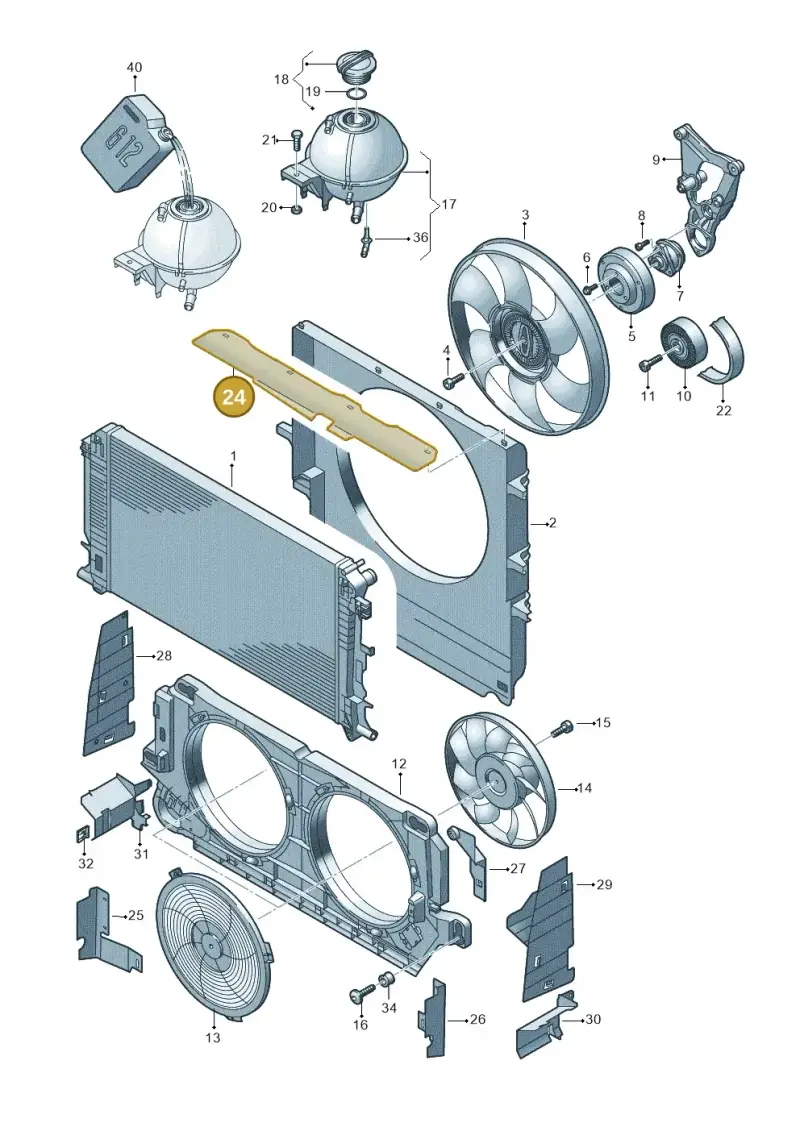 2E0121293 — Volkswagen Crafter 35 panel (2011-2016) diagram 483121500, position 24