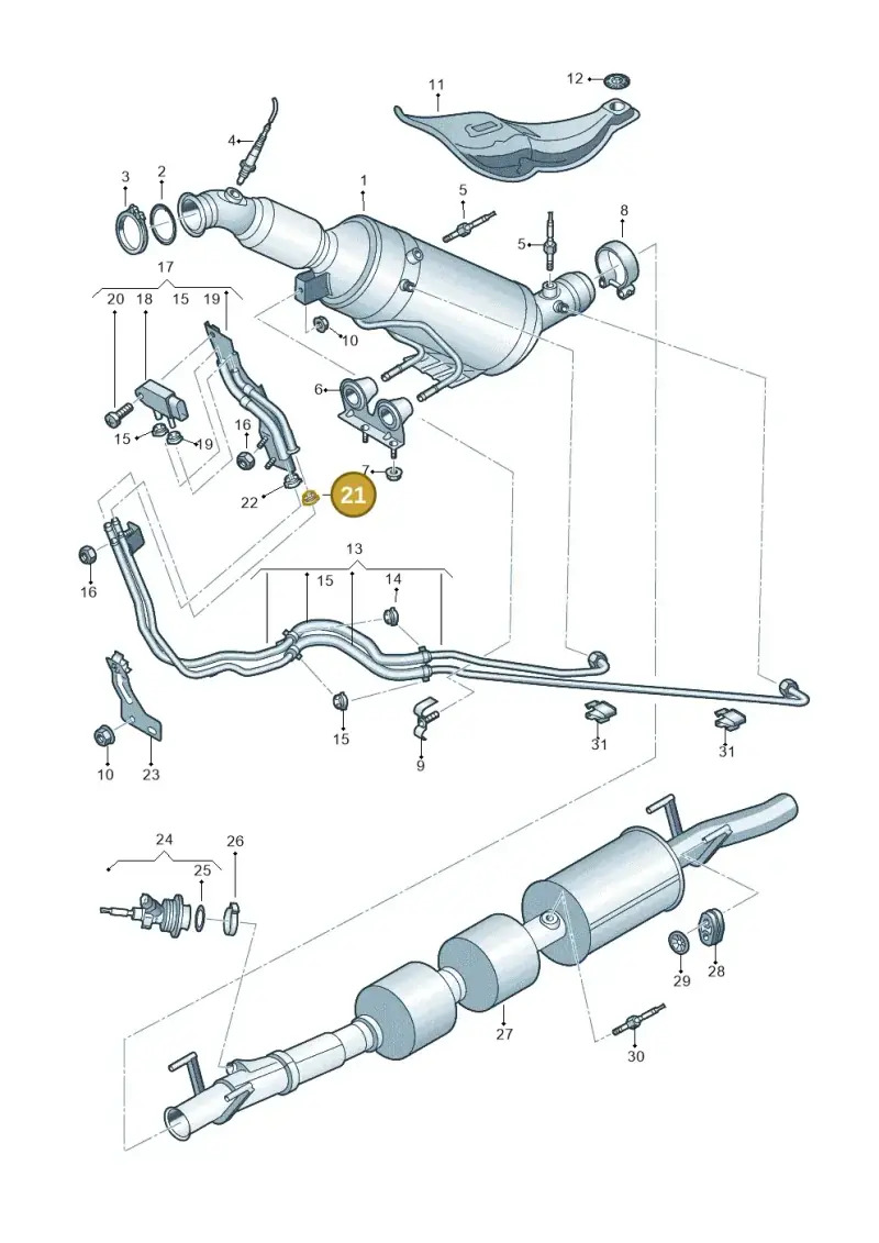 2E0131483 — Volkswagen Crafter 35 panel (2011-2016) diagram 483253620, position 21