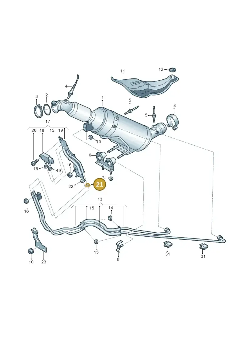 2E0131483 — Volkswagen Crafter 35 panel (2011-2016) diagram 722253650, position 21