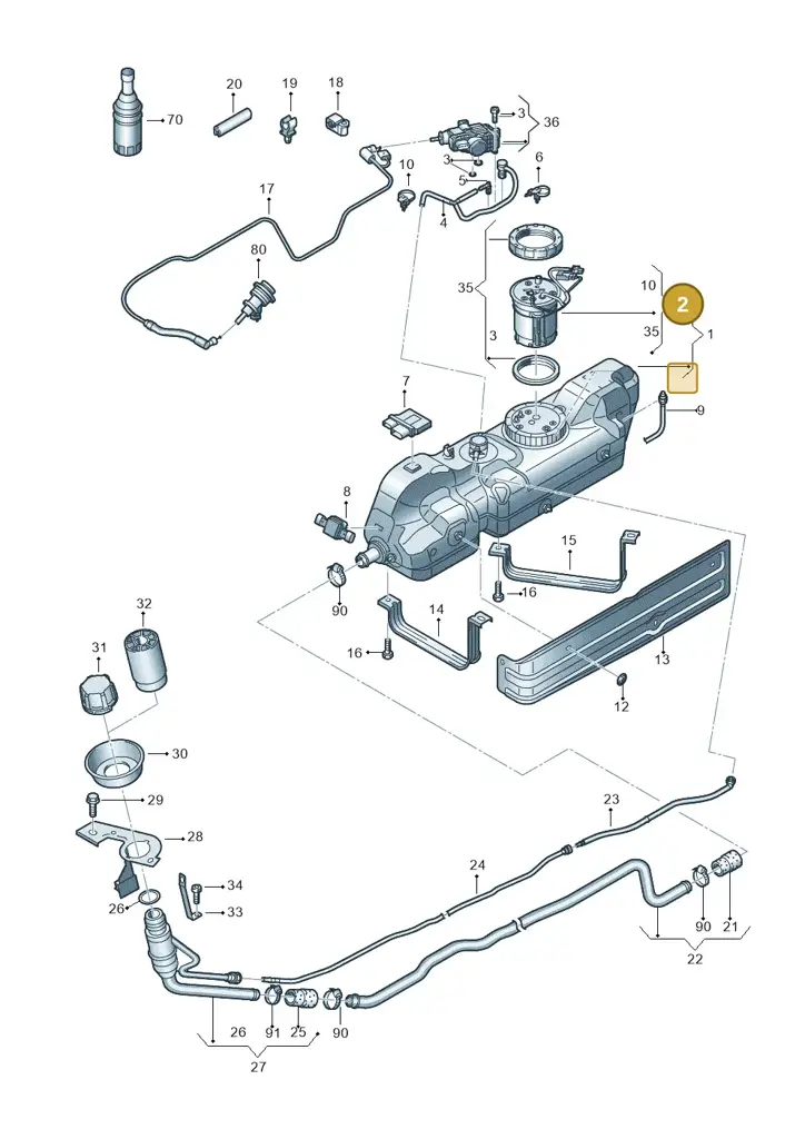 2E0198970A — Volkswagen Crafter 35 panel (2011-2016) diagram 483201110, position 2