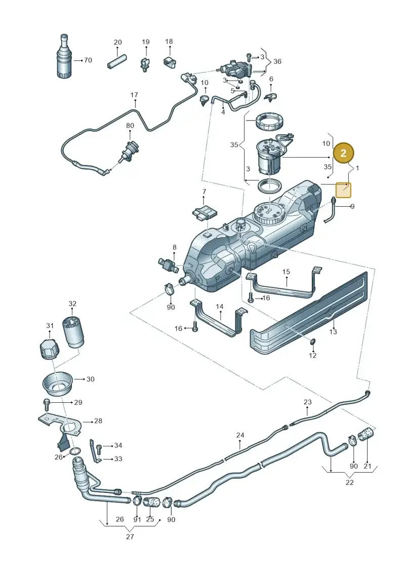 2E0198970A — Volkswagen Crafter 35 panel (2011-2016) diagram 483201110, position 2