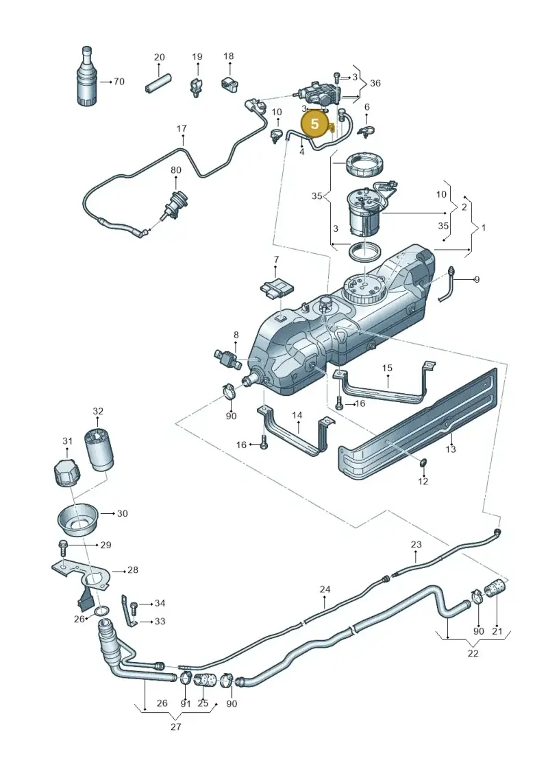 2E0201485 — Volkswagen Crafter 35 panel (2011-2016) diagram 483201110, position 5