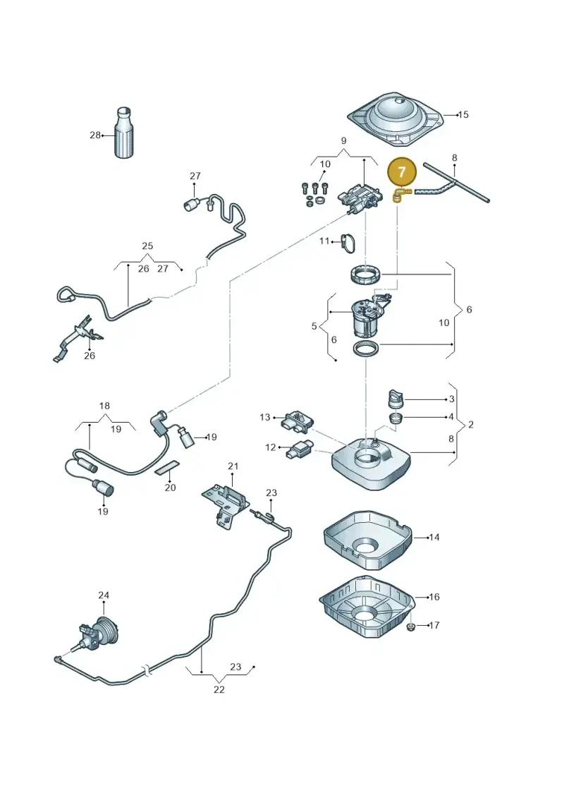 2E0201485 — Volkswagen Touareg (2012-2014) diagram 656253690, position 7