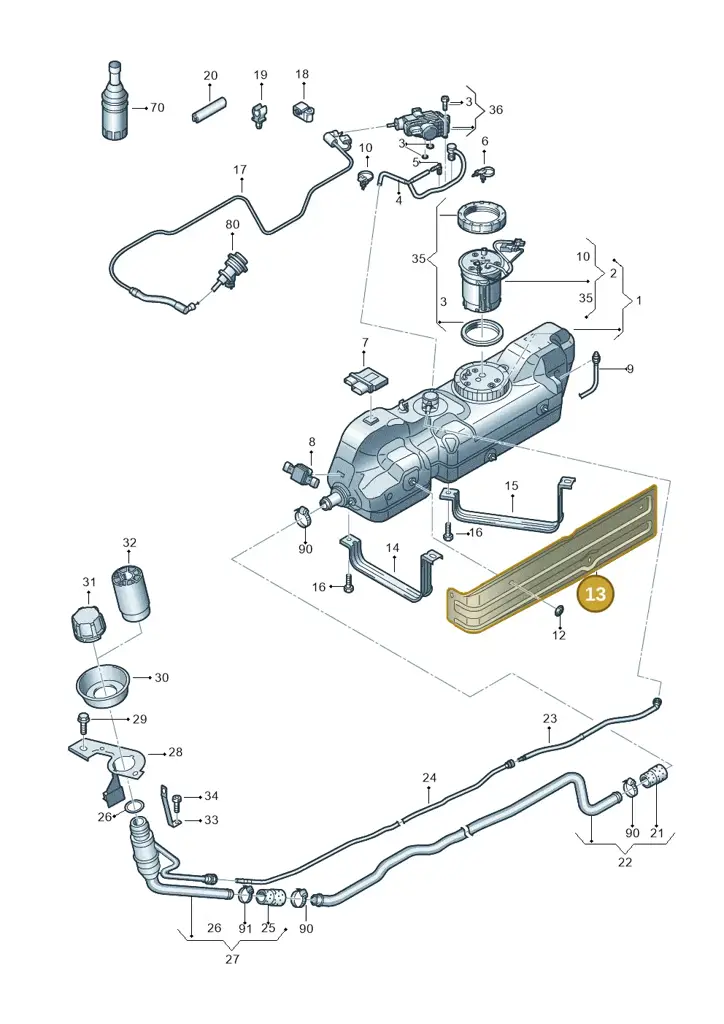 2E0201783 — Volkswagen Crafter 35 panel (2011-2016) diagram 483201110, position 13