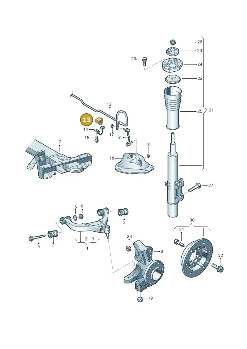 2E0411041F — Volkswagen Crafter 35 panel (2011-2016) diagram 483407000, position 13