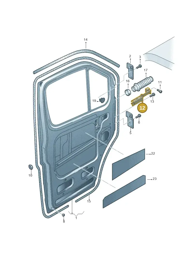 2E0837249B — Volkswagen Crafter 35 panel (2011-2016) diagram 483831100, position 12