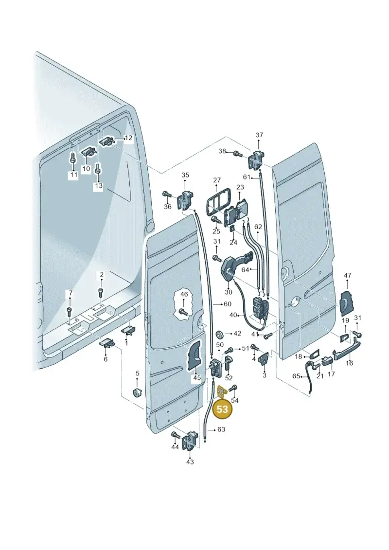 2E0837295 — Volkswagen Crafter 35 panel (2011-2016) diagram 483827650, position 53