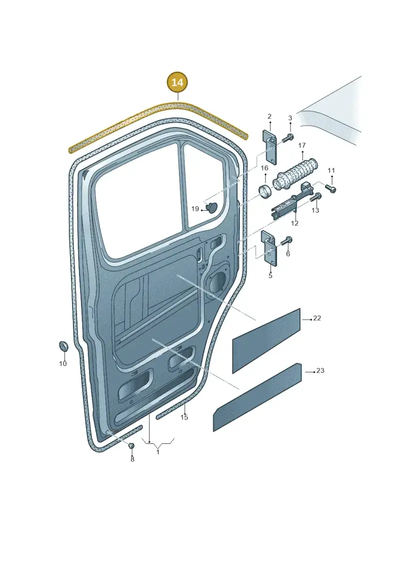 2E0837911A — Volkswagen Crafter 35 panel (2011-2016) diagram 483831100, position 14