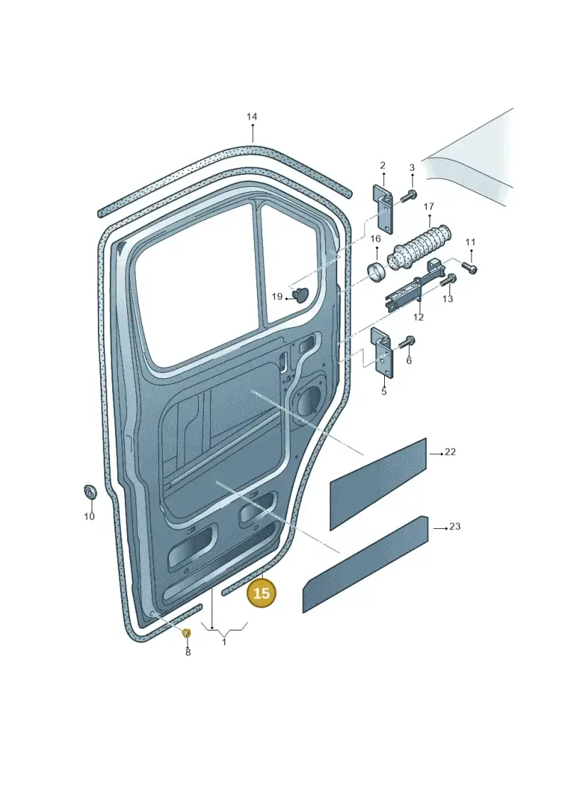 2E0837911B — Volkswagen Crafter 35 panel (2011-2016) diagram 483831100, position 15