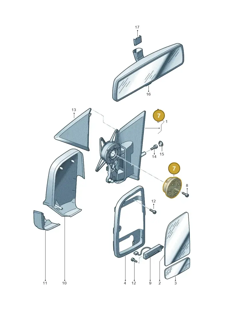 2E0857049 — Volkswagen Crafter 35 panel (2011-2016) diagram 722857400, position 7