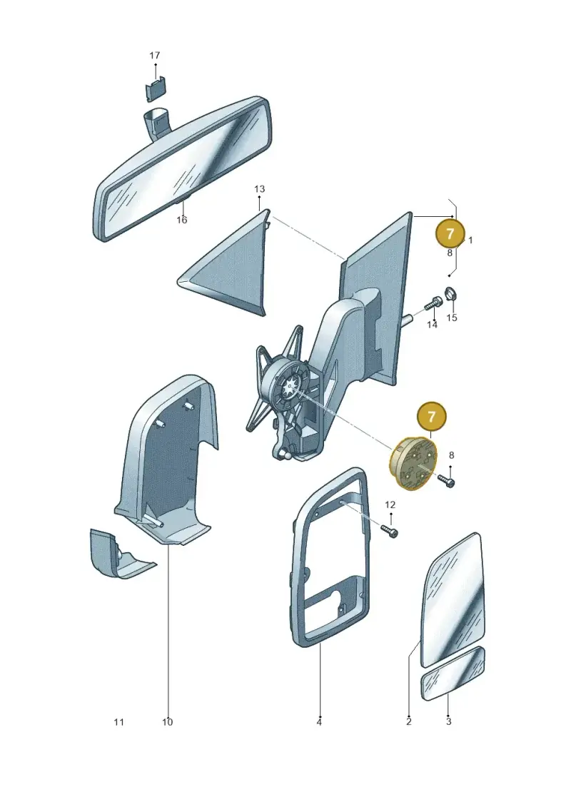 2E0857049 — Volkswagen Crafter 35 panel (2011-2016) diagram 722857450, position 7