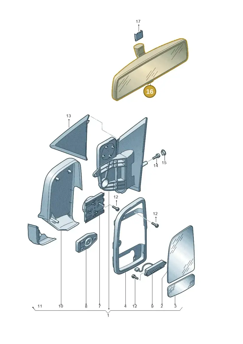 2E0857511 — Volkswagen CRAFTER                06> (2006-) diagram 483857400, position 16