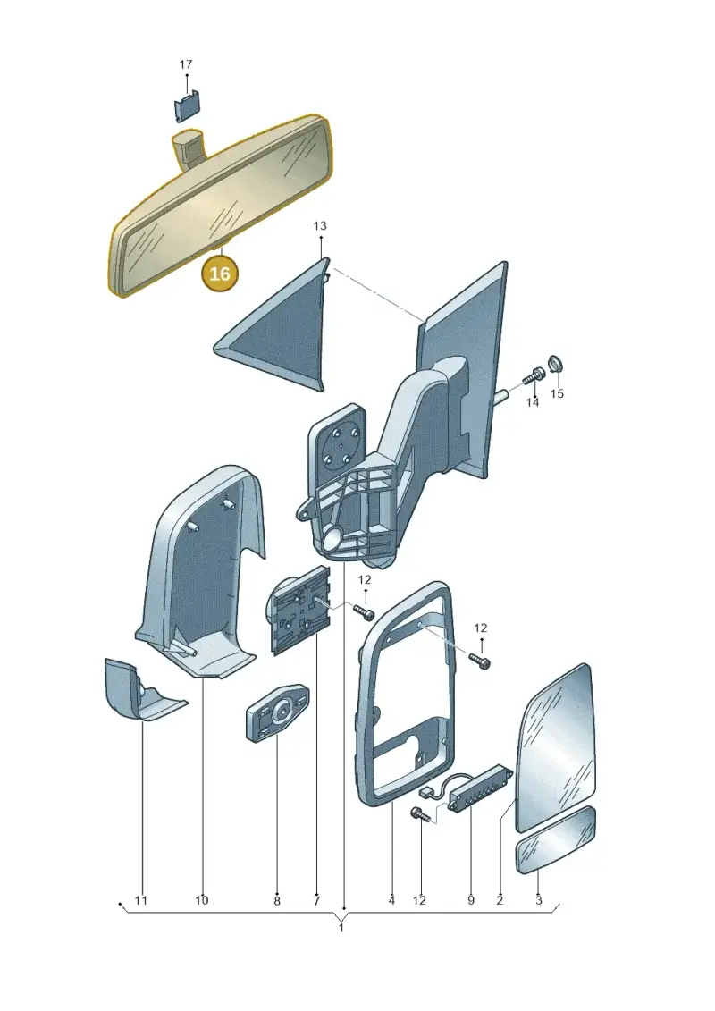 2E0857511 — Volkswagen CRAFTER                06> (2006-) diagram 483857450, position 16