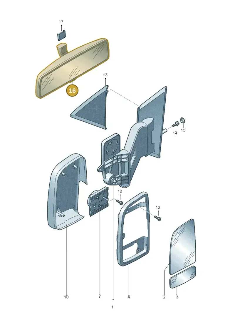 2E0857511 — Volkswagen CRAFTER                06> (2006-) diagram 483857470, position 16