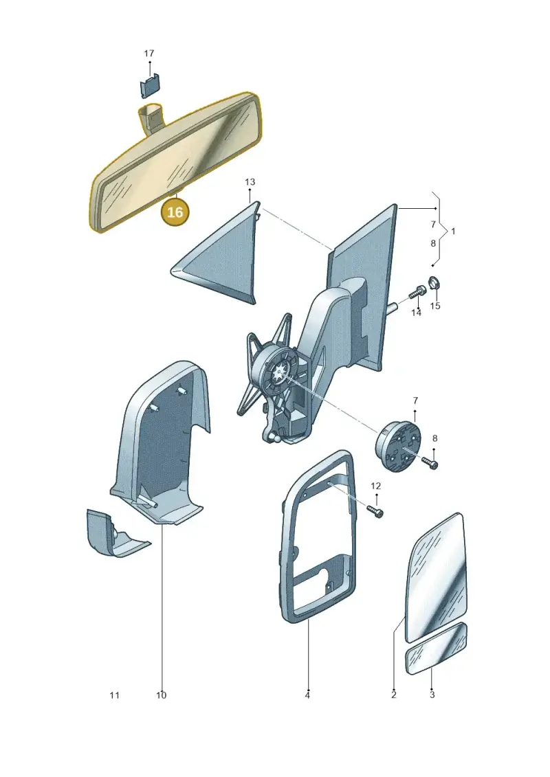 2E0857511 — Volkswagen Crafter 35 panel (2011-2016) diagram 722857450, position 16