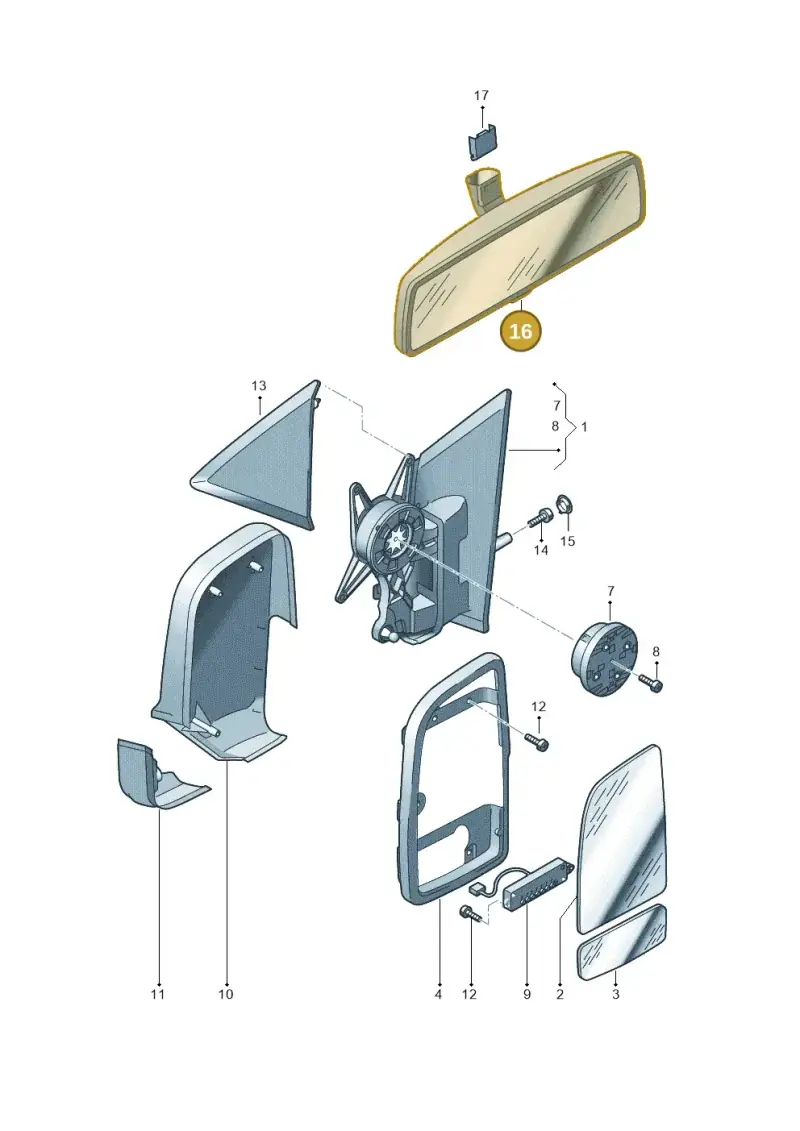2E0857511 — Volkswagen Crafter 35 panel (2011-2016) diagram 722857400, position 16