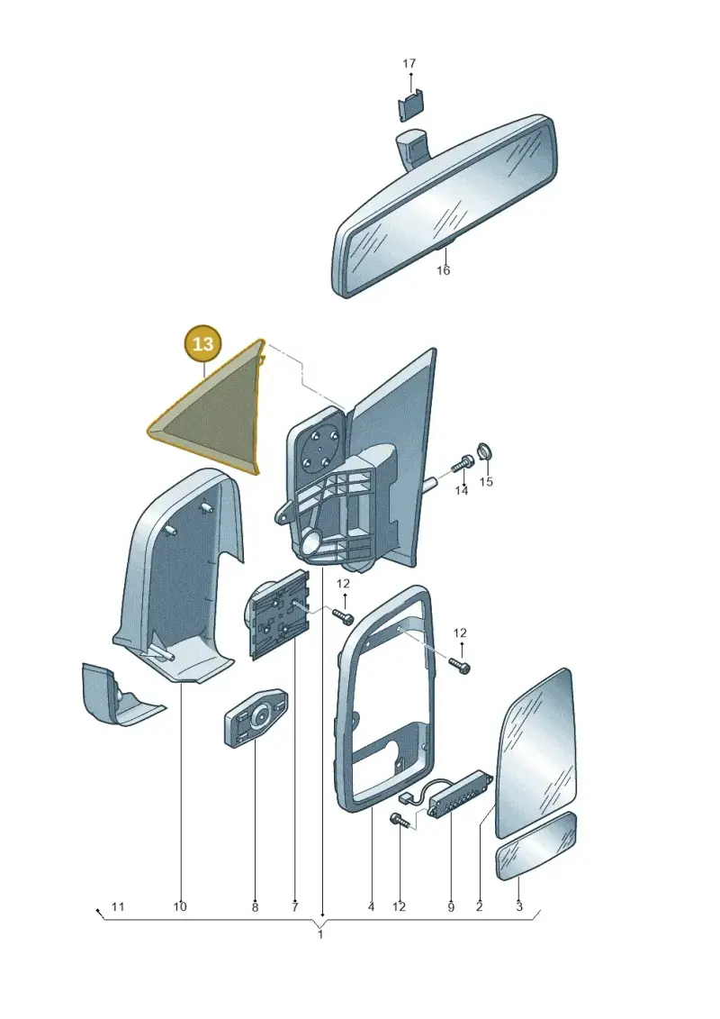 2E0857567 — Volkswagen CRAFTER                06> (2006-) diagram 483857400, position 13