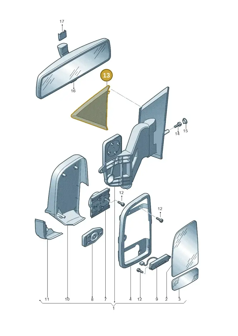 2E0857567 — Volkswagen CRAFTER                06> (2006-) diagram 483857450, position 13