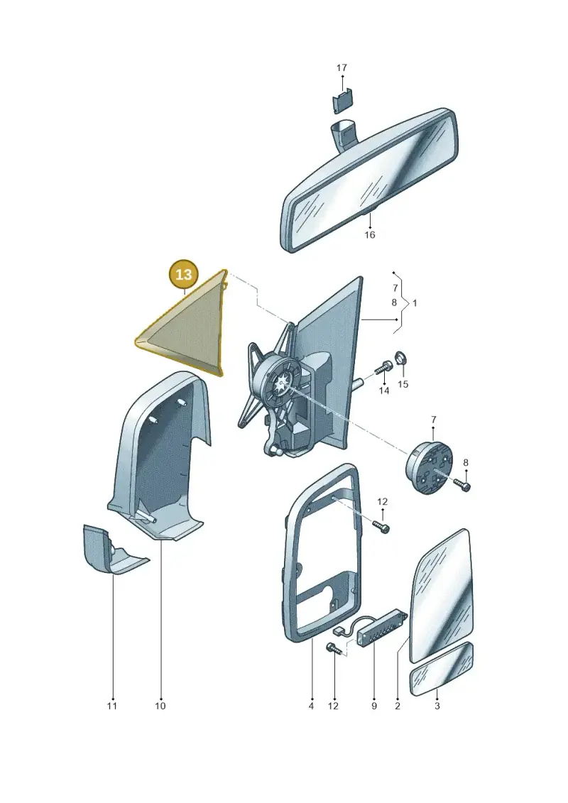 2E0857567 — Volkswagen Crafter 35 panel (2011-2016) diagram 722857400, position 13