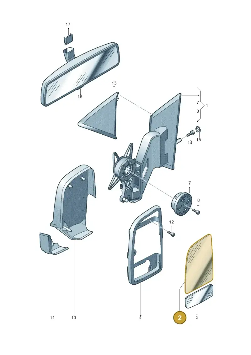 2E0857587A — Volkswagen Crafter 35 panel (2011-2016) diagram 722857450, position 2