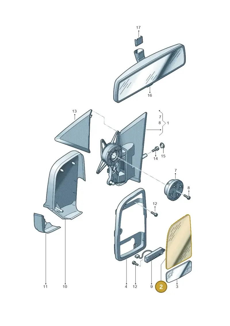 2E0857587B — Volkswagen Crafter 35 panel (2011-2016) diagram 722857400, position 2
