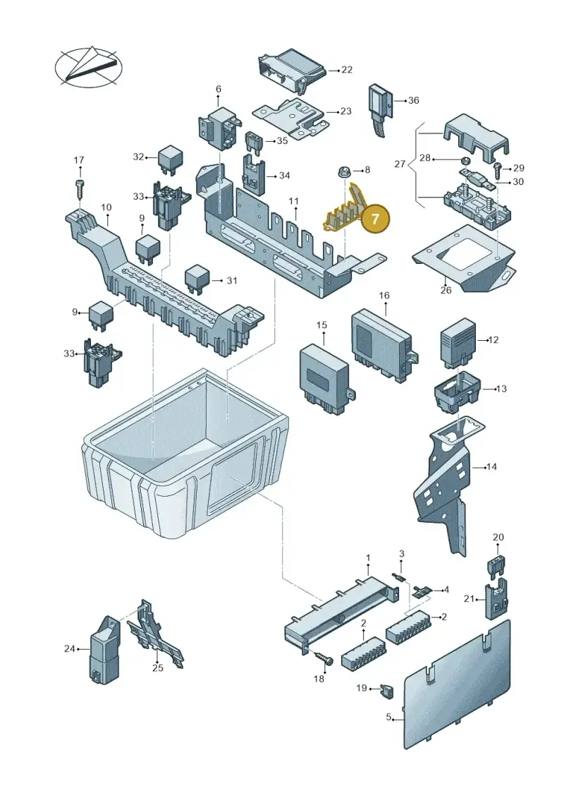 2E0903327AC — Volkswagen Crafter 35 panel (2011-2016) diagram 722000010, position 7