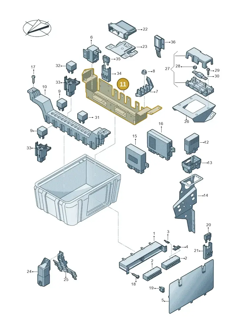 2E0937539E — Volkswagen Crafter 35 panel (2011-2016) diagram 722000010, position 11