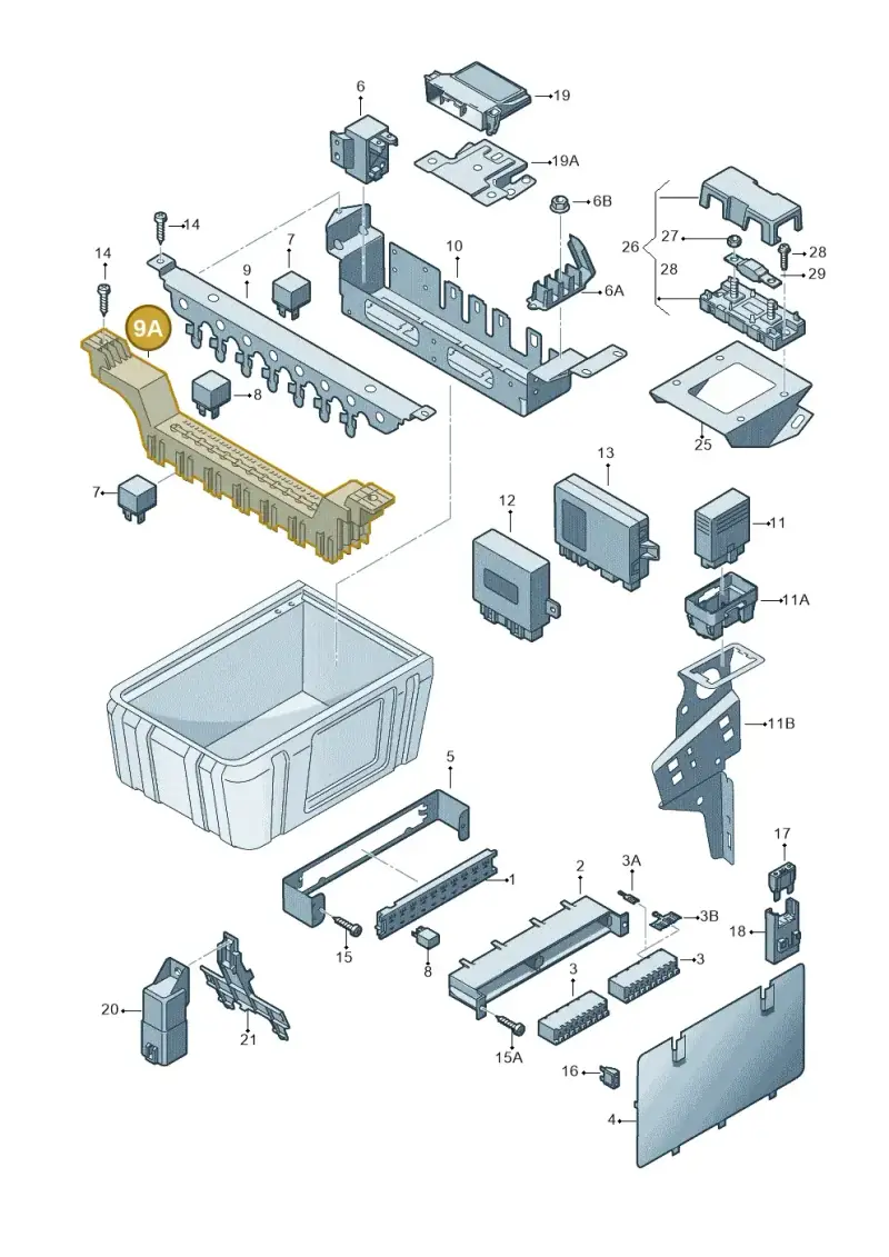 2E0971303T — Volkswagen CRAFTER                06> (2006-) diagram 483937200, position 9A
