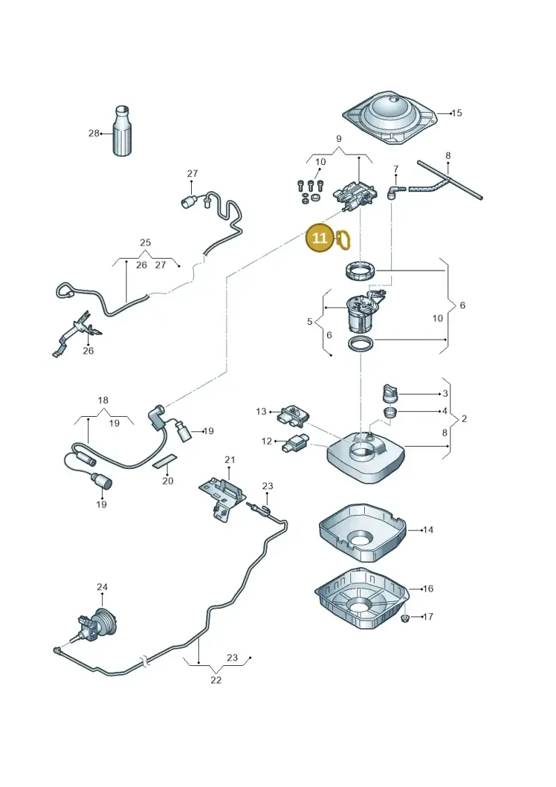2E0971350M — Volkswagen Touareg (2012-2014) diagram 656253690, position 11