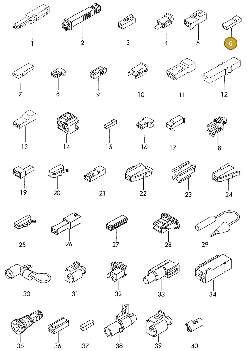 2E0971989E — Volkswagen 1J0 platform diagram 198970000, position 6