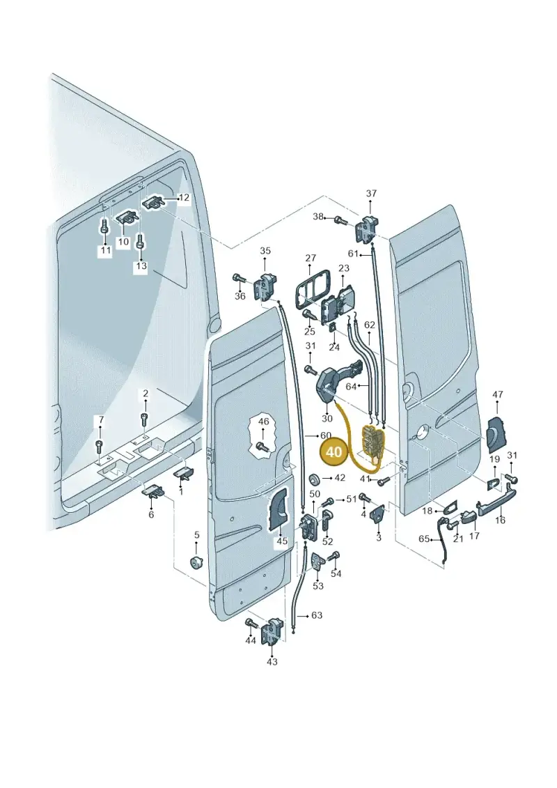 2E1827506D — Volkswagen Crafter 35 panel (2011-2016) diagram 483827650, position 40