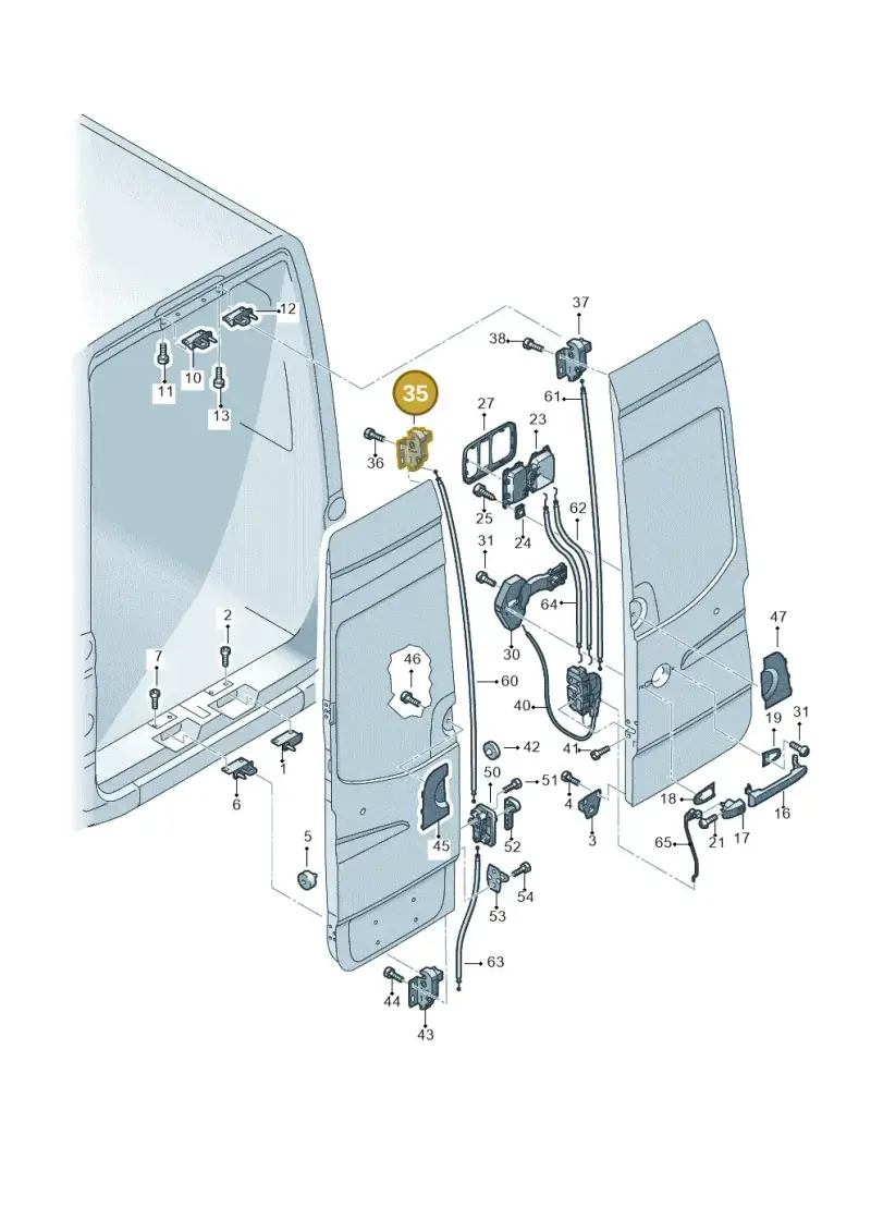 2E1827506F — Volkswagen Crafter 35 panel (2011-2016) diagram 483827650, position 35
