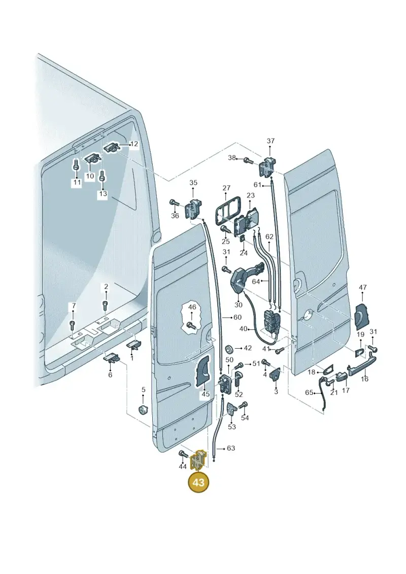 2E1827506G — Volkswagen Crafter 35 panel (2011-2016) diagram 483827650, position 43