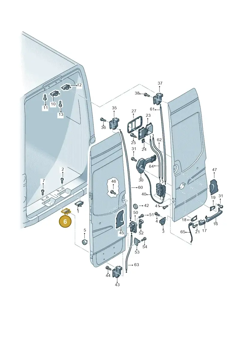 2E1827517A — Volkswagen Crafter 35 panel (2011-2016) diagram 483827650, position 6