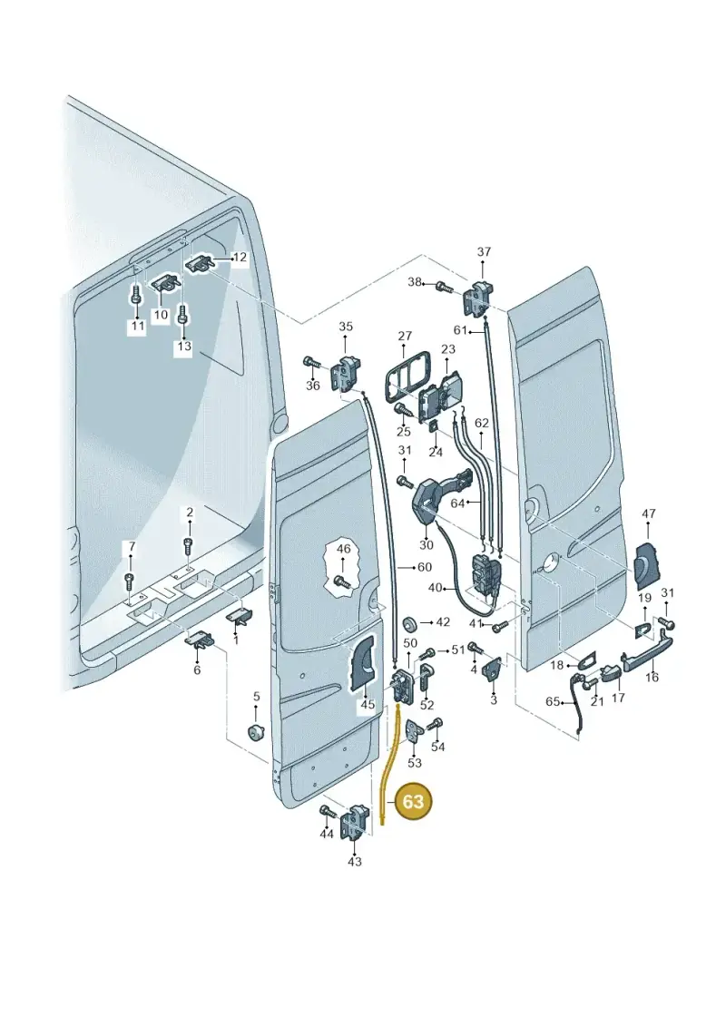 2E1827535A — Volkswagen Crafter 35 panel (2011-2016) diagram 483827650, position 63