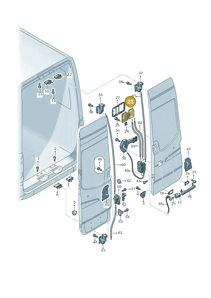 2E1827904 — Volkswagen Crafter 35 panel (2011-2016) diagram 483827650, position 23