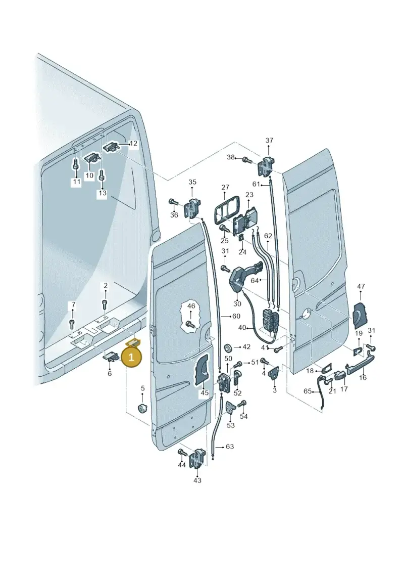 2E1829733 — Volkswagen Crafter 35 panel (2011-2016) diagram 483827650, position 1