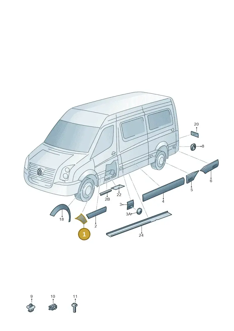 2E1853536CE — Volkswagen Crafter 35 panel (2011-2016) diagram 483853100, position 1