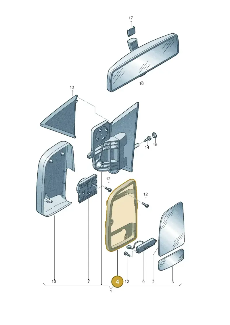 2E1857136 — Volkswagen CRAFTER                06> (2006-) diagram 483857420, position 4
