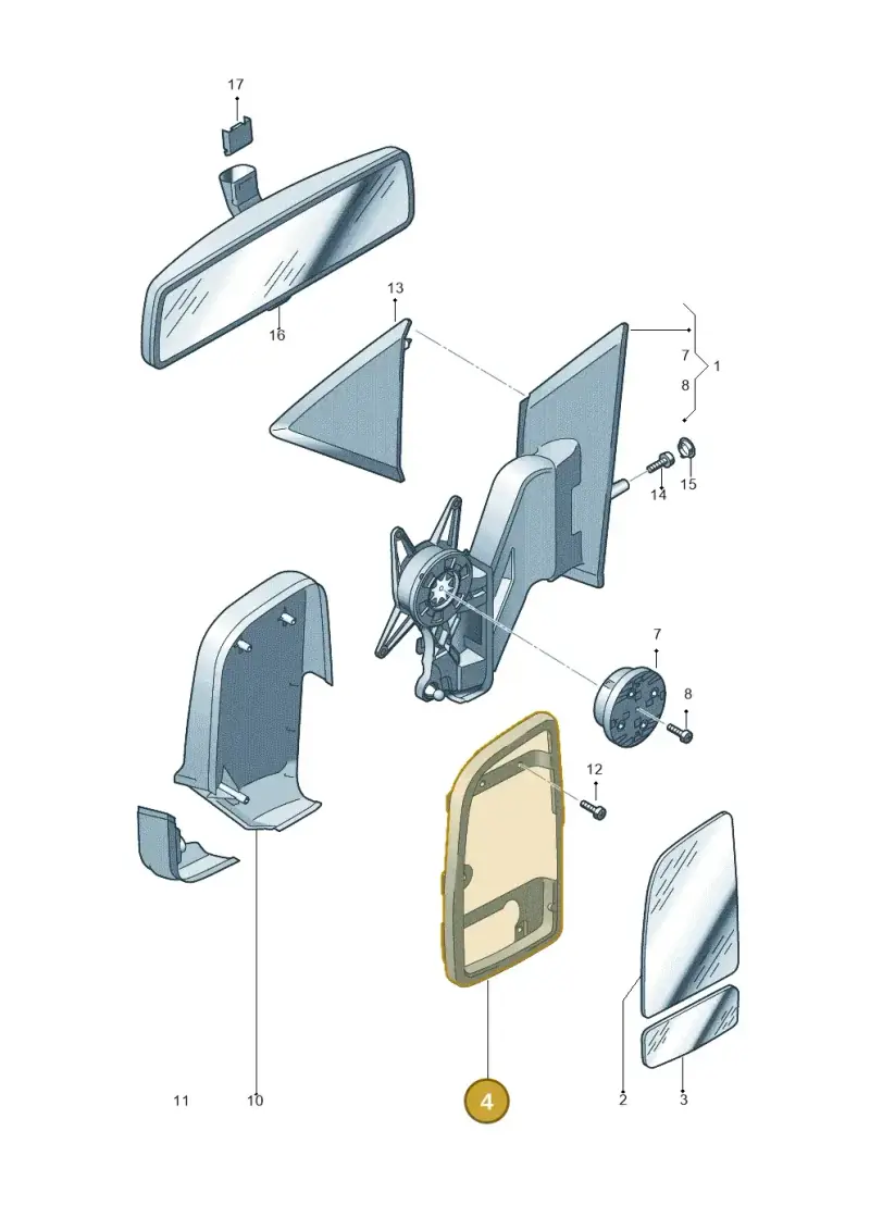 2E1857136 — Volkswagen Crafter 35 panel (2011-2016) diagram 722857450, position 4