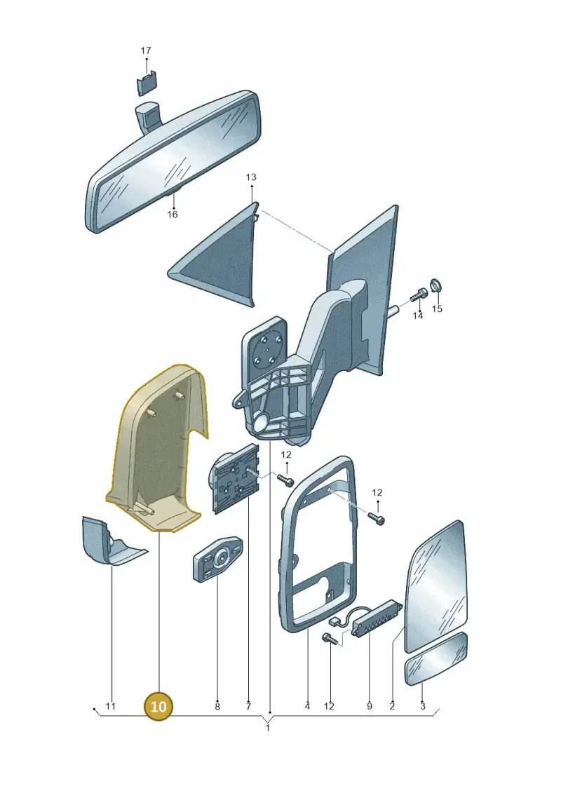 2E1857516B — Volkswagen CRAFTER                06> (2006-) diagram 483857450, position 10