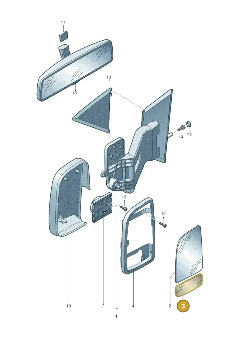 2E1857587E — Volkswagen CRAFTER                06> (2006-) diagram 483857470, position 3