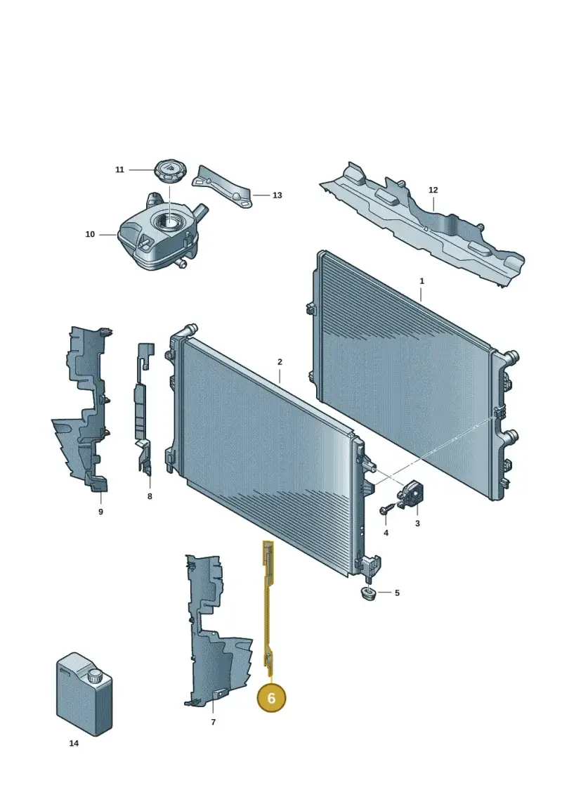 2G0121331E — Volkswagen Taigo (2021-2024) diagram 2f0122640, position 6